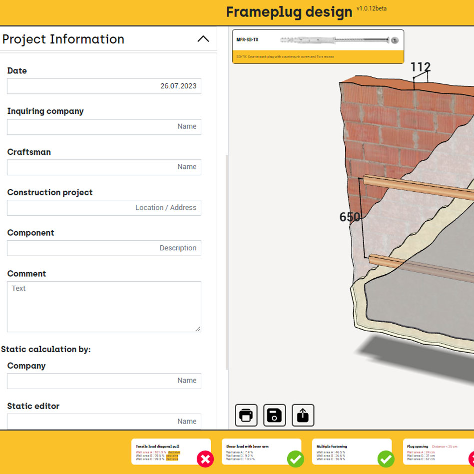 CELO Software MFR - calculate your fixings for facade subructure